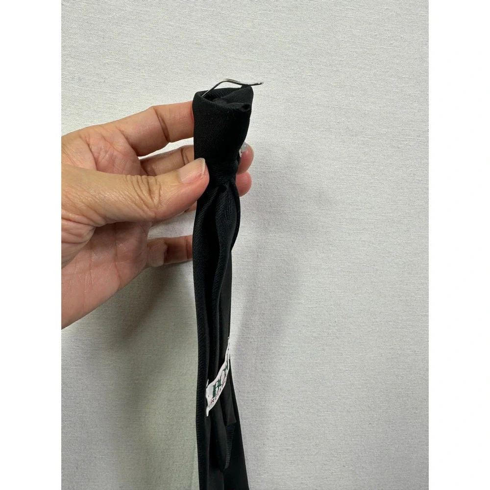 Kids Black Clip On Zipper‎ Tie Boys Girls Formal School Uniform Neckwear